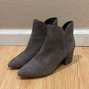 Cole Hann Elyse Suede Point-Toe Booties